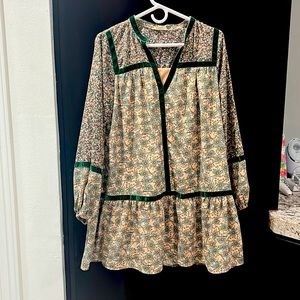 Entro drop waist floral dress